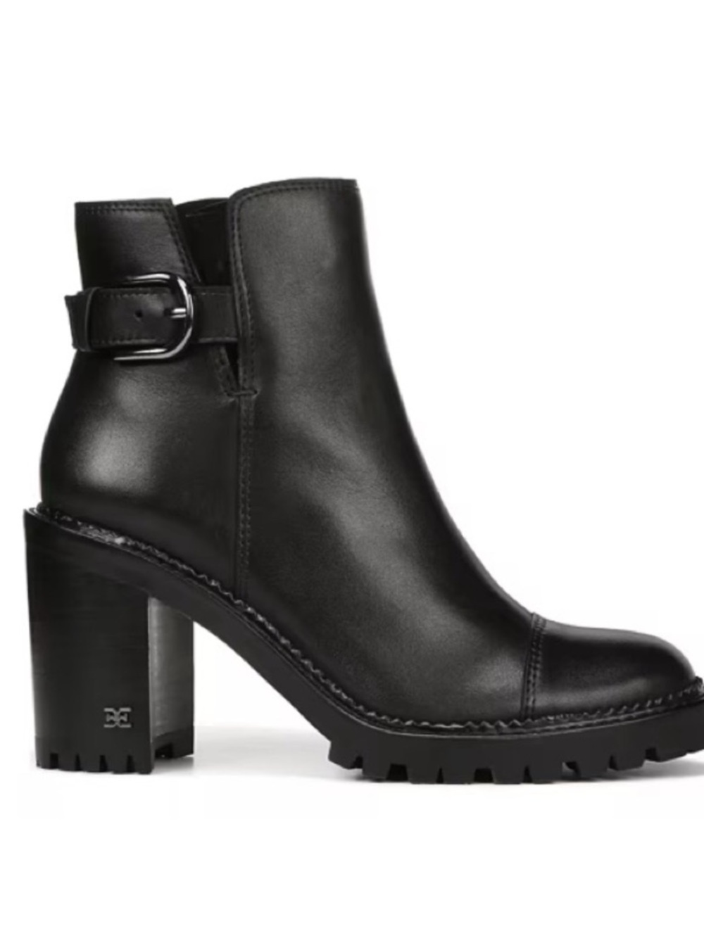 SAM EDELMAN Black Leather Shania Booties size 7.5